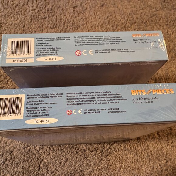 Lot of 2 Bits and Pieces 1000 pc. JIGSAW PUZZLES - New / Sealed - Picture 2 of 4